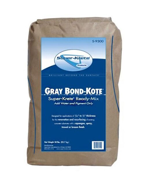 Img of Super-Krete S-9300 Bond-Kote per Bag of 50 Pounds - Gray